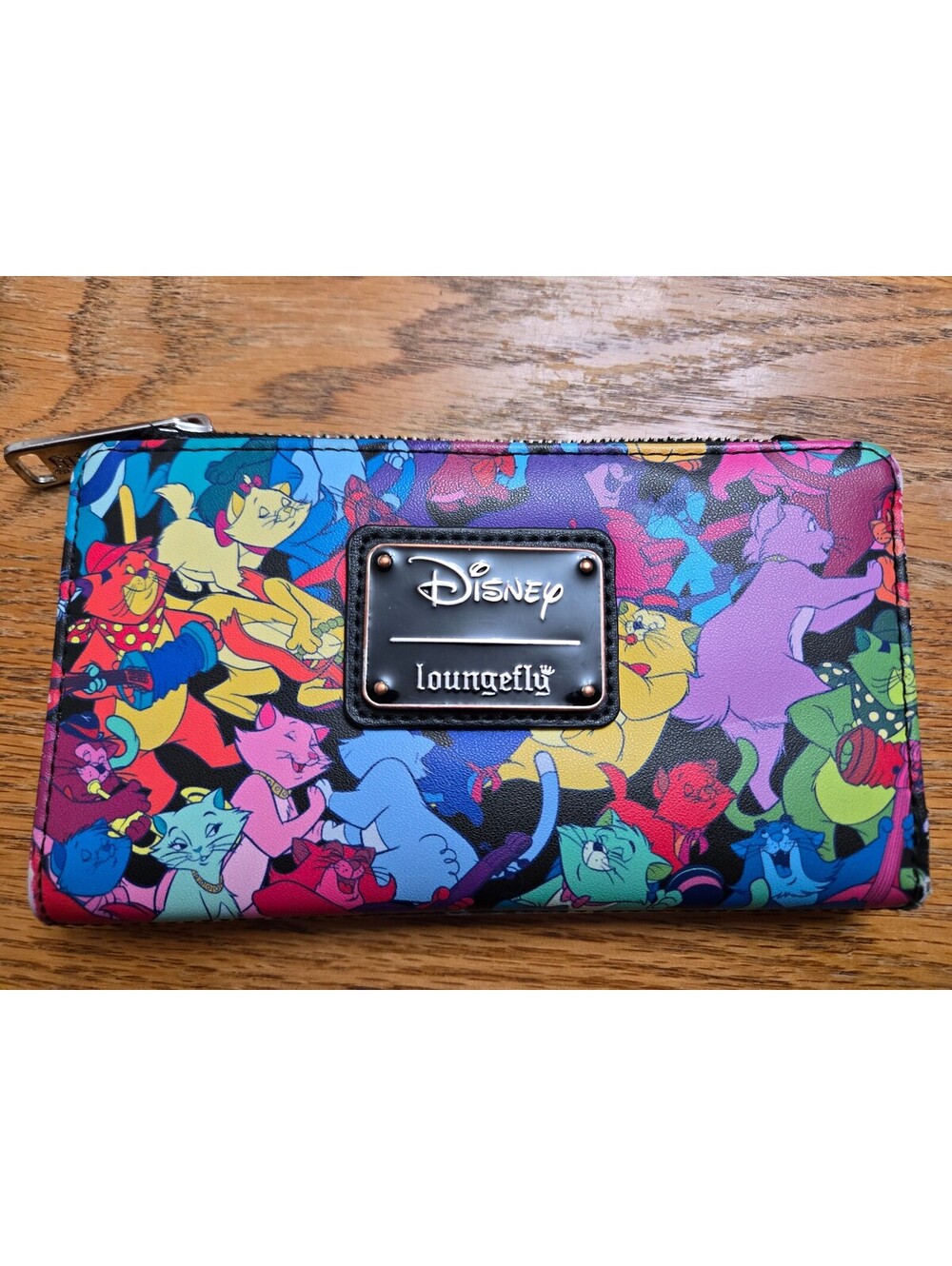 Loungefly Disney Aristocats Jazzy Cats Faux Leather Flap Wallet see pictures